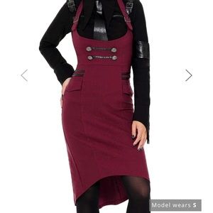 Darkwave Division Midi Skirt [BLOOD] NWOT